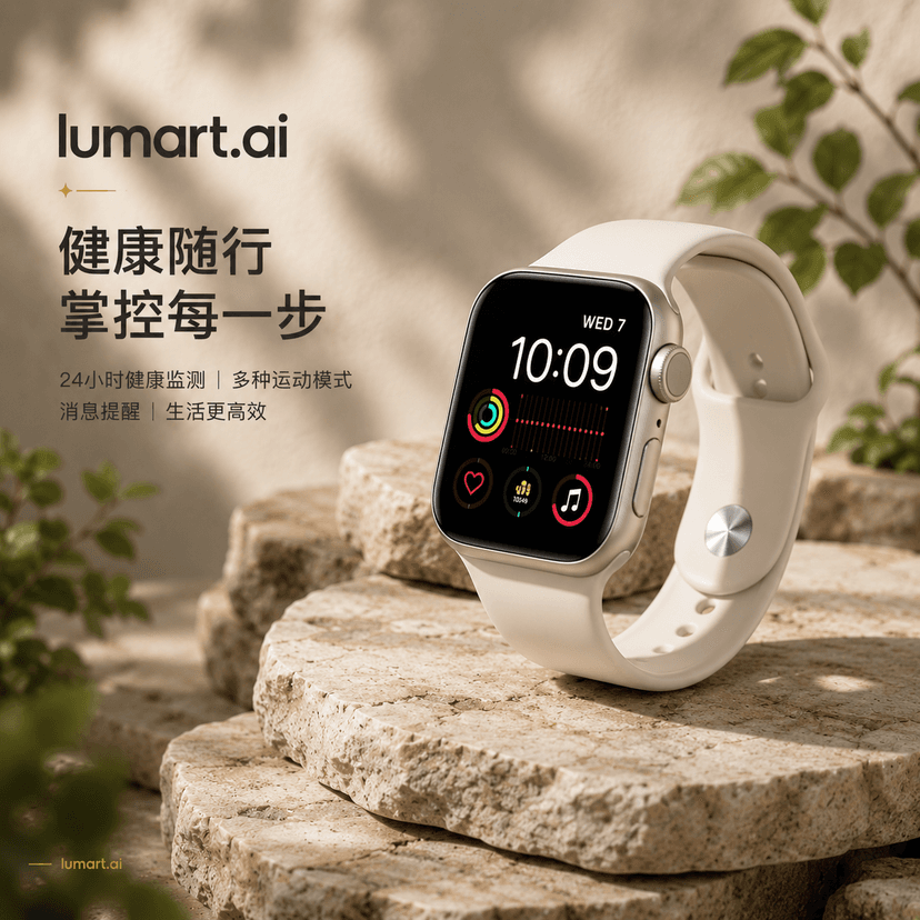 智能手表 的 AI 营销图